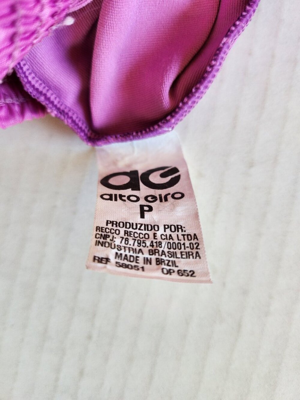 Alto Giro Brazil Athletic Layered Running Shorts Purple Neon Green Trim Size S - Picture 12 of 13
